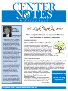 Center Notes Newsletter a Look Back on 2017